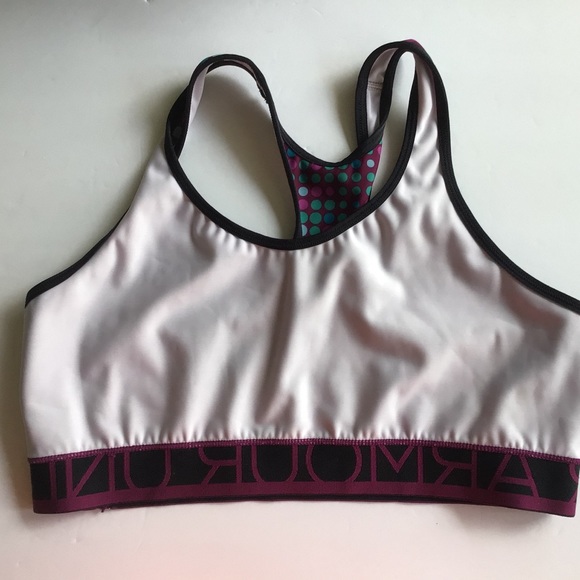 UNDER ARMOUR POLKA DOT SPORTS BRA MEDIUM - Picture 8 of 10